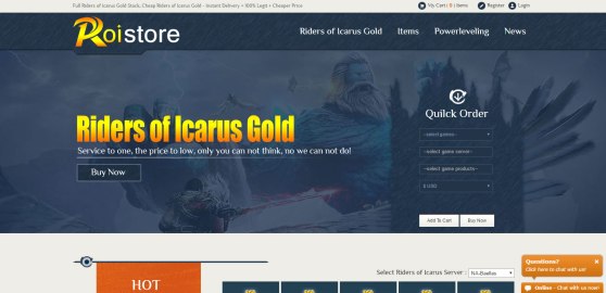 Roistore - best way to get Riders of Icarus Gold Without Ban